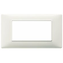 PLACCA 4 MODULI SERIE PLANA COLORE AVORIO - VIMAR 14654.02 product photo