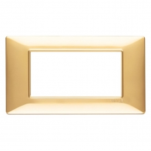 PLANA-PLACCA 4M TECNOPOL.ORO LUCIDO - VIMAR 14654.24 - VIMAR 14654.24 product photo