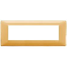 Placca 7 Moduli Reflex Ambra Vimar Plana - VIMAR 14657.43 product photo