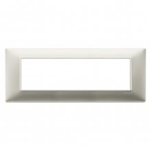 PLANA-PLACCA 7M TECNOPOL.NICHEL OPACO - VIMAR 14657.21 - VIMAR 14657.21 product photo