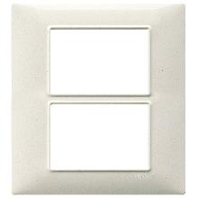 PLANA-PLACCA 6M (3+3) TECNOPOL.BIANCO GRANITO - VIMAR 14659.06 - VIMAR 14659.06 product photo
