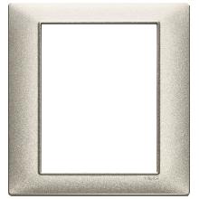 PLANA-PLACCA 8M (4+4) TECNOPOL.NICHEL OPACO - VIMAR 14668.21 product photo