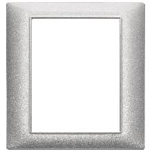 PLANA-PLACCA 8M (4+4) METALLO ARGENTO METALLIZZATO - VIMAR 14668.71 product photo