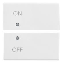 DUE MEZZI TASTI 2M SIMBOLI ON/OFF BIANCO - VIMAR 14752.1 - VIMAR 14752.1 product photo