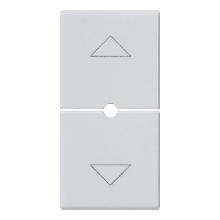 DUE MEZZI TASTI 1M SIMBOLI FRECCE SILVER - VIMAR 14755.2.SL - VIMAR 14755.2.SL product photo