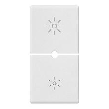 DUE MEZZI TASTI 1M DIMMER BIANCO - VIMAR 14755.3 - VIMAR 14755.3 product photo