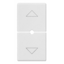 TASTI PLANA DUE MEZZI 1 MODULO SIMBOLI FRECCE BIANCO - VIMAR 14755.2 product photo