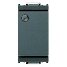 INTERRUTTORE 1P 16AX LUMINOSO SERIE IDEA GRIGIO - VIMAR 16021 product photo