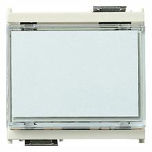 PULSANTE TARGHETTA 1P NO 10A 12-24V BIANCO - VIMAR 16190.B product photo
