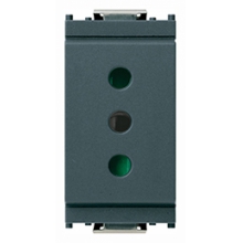 PRESA 2P+T 10A P11 SERIE IDEA GRIGIO - VIMAR 16201 product photo