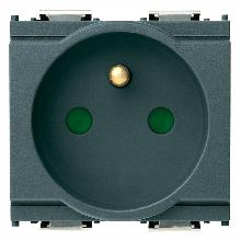 IDEA-PRESA SICURY 2P+T 16A FRANCESE GRIGIO - VIMAR 16212 - VIMAR 16212 product photo