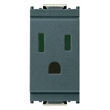 IDEA-PRESA SICURY 2P+T 15A USA+SASO GRIGIO - VIMAR 16242 - VIMAR 16242 - VIMAR 16242 product photo
