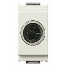 PRESA CONNETTORE 5P DIN 41524 SERIE IDEA BIANCO - VIMAR 16332.B product photo