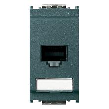 IDEA-PRESA RJ45 NETSAFE CAT.5E SCHERM.GRIGIO - VIMAR 16359/5 - VIMAR 16359/5 product photo