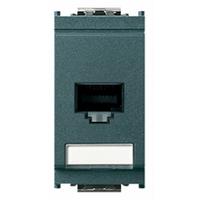 PRESA RJ45 NETSAFE CAT.6 UTP110 SERIE IDEA GRIGIO - VIMAR 16359.6 product photo
