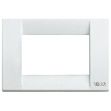 IDEA-PLACCA 3P METAL BIANCO - VIMAR 16733.01 - VIMAR 16733.01 product photo