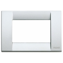 PLACCA 3P METALLO ARGENTO METALLIZZATO IDEA - VIMAR 16733.21 product photo