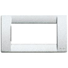 PLACCA CLASSICA 4M ARGENTO METALL. - VIMAR 16734.21 product photo