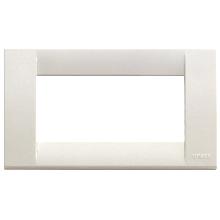 PLACCA CLASSICA 4 MODULI SERIE IDEA COLORE BIANCO - VIMAR 16744.04 product photo