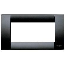 Placca Classica 4 Moduli Vimar Idea Nero - VIMAR 16744.16 product photo