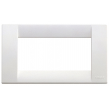 PLACCA CLASSICA 4 MODULI SERIE IDEA COLORE BIANCO BRILLANTE - VIMAR 16744.01 product photo
