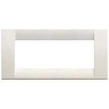 PLACCA CLASSICA 5 POSTI BIANCO TECNOPOLIMERO IDEA VIMAR 16745.04 - VIMAR 16745.04 product photo