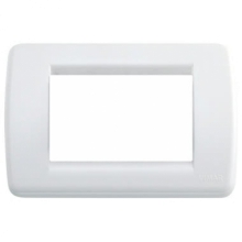 PLACCA RONDÒ 3 MODULI COLORE BIANCO BRILLANTE SERIE IDEA - VIMAR 16763.01 product photo