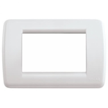 PLACCA 3 MODULI TECNOPOLIMERO BIANCO SERIE IDEA - VIMAR 16763.04 product photo