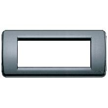 IDEA RONDO'- PLACCA 5M TECNOPOL.GRIGIO GRAFITE - VIMAR 16765.15 - VIMAR 16765.15 product photo
