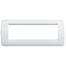 Placca Rondo' 6 Moduli Vimar Idea Bianco Brillante - VIMAR 16766.01 product photo