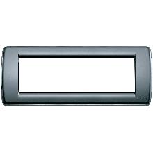 Placca Rondo' 6 Moduli Vimar Idea Grigio Grafite - VIMAR 16766.15 product photo