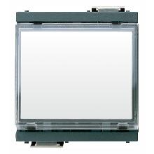 PULSANTE TARGHETTA 1P NO 10A 12-24V GRIGIO - VIMAR 17020 product photo