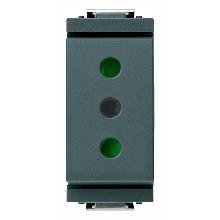 IDEA-PRESA 2P+T 10A MOD.RIDOTTO GRIGIO - VIMAR 17031 - VIMAR 17031 product photo