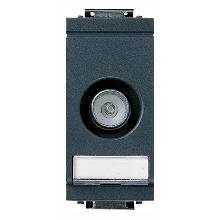 IDEA-PRESA TV-RD-SAT PASS.10DB MASC.MOD.RID-GRIGIO - VIMAR 17066.10 - VIMAR 17066.10 product photo