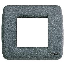 IDEA RONDO'-PLACCA 1/2M RID.METAL ARDESIA - VIMAR 17093.46 - VIMAR 17093.46 product photo