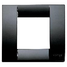 IDEA CLASS-PLACCA 1/2M RID.TECNOPOL.NERO - VIMAR 17097.16 - VIMAR 17097.16 product photo