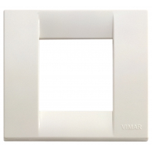 PLACCA IDEA 1 2 MODULI RIDOTTI TECNOPOLIMETRO BIANCO - VIMAR 17097.04 product photo