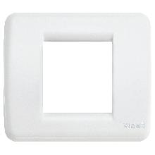 IDEA RONDO'-PLACCA 1/2M RID.TECNOPOL.BIANCO BRILL - VIMAR 17098.01 - VIMAR 17098.01 product photo
