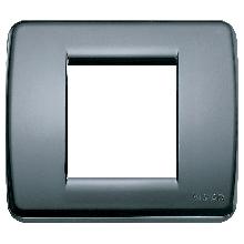 IDEA RONDO'-PLACCA 1/2M RID.TECNOPOL.GRIGIO GRAFIT - VIMAR 17098.15 - VIMAR 17098.15 product photo