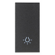 TASTO 1 MODULO SIMBOLO LUCE GRIGIO - VIMAR 19021.L product photo