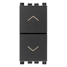 PULSANTI DUE INTERBLOCCATI VIMAR ARKÃ 1P NO 9+1P NO 10A GRIGIO - VIMAR 19062 product photo