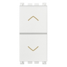 PULSANTI DUE INTERBLOCCATI NO+NO 10A BIANCO - VIMAR 19062.B product photo