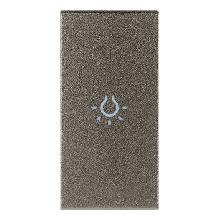 TASTO 1M SIMBOLO LUCE ASSIALE METAL - VIMAR 19131.L.M - VIMAR 19131.L.M product photo