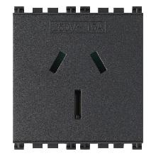 PRESA SICURY 2P+T 15A AUSTRALIA GRIGIO - VIMAR 19262 - VIMAR 19262 product photo