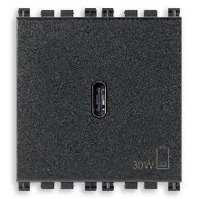 ALIMENTATORE USB C 30W PD GRIGIO - VIMAR 19298 - VIMAR 19298 product photo