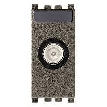 PRESA TV-RD-SAT PASSANTE METAL - VIMAR 19300.10.M - VIMAR 19300.10.M - VIMAR 19300.10.M product photo