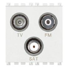 PRESA TV-FM-SAT DIRETTA 3 USCITE BIANCO - VIMAR 19303.B - VIMAR 19303.B product photo