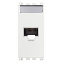 PRESA ARKE' RJ45 NETSAFE CAT6 UTP BIANCO - VIMAR 19339.13.B product photo