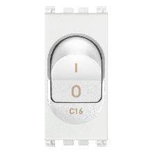 INTERRUTTORE MAGNETOTERMICO 1P+N C16 120-230V BIANCO - VIMAR 19405.16.B product photo