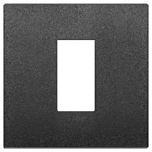 ARKE'-PLACCA CLASSIC 1M TECNOPOLIM.NERO - VIMAR 19641.71 - VIMAR 19641.71 - VIMAR 19641.71 product photo